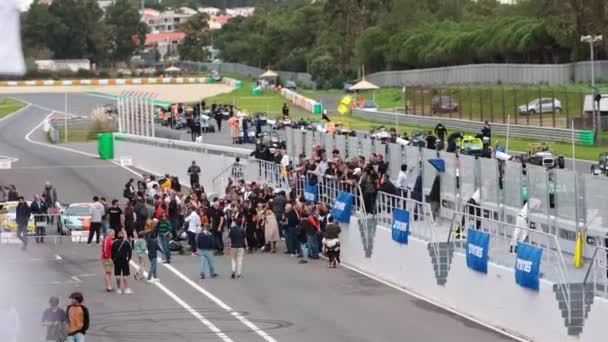 2022 Portugal Lisbon Caterham Festival Car Racing People Come Out — Vídeo de Stock