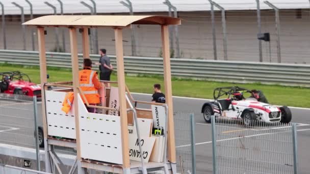 2022 Portugal Lisbon Caterham Festival Car Racing Preparation Racing Karts — Stock video