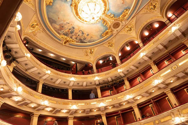 April 2023 Belgrade Serbia Ceiling National Theatre Belgrade Mid Shot — Stock Photo, Image