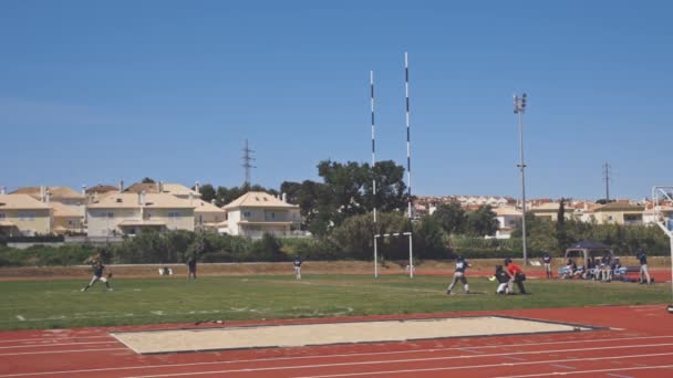 Травня 2023 Атлетичний Стадіон Собреди Лісабон Португалія Змагання Бейсболу Баскетбольному — стокове відео