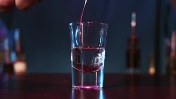 Person Pouring Drink Glass — Stock Video