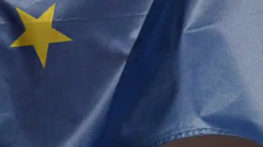 Avrupa Birliği bayrağının dalgalanma montajını kapat