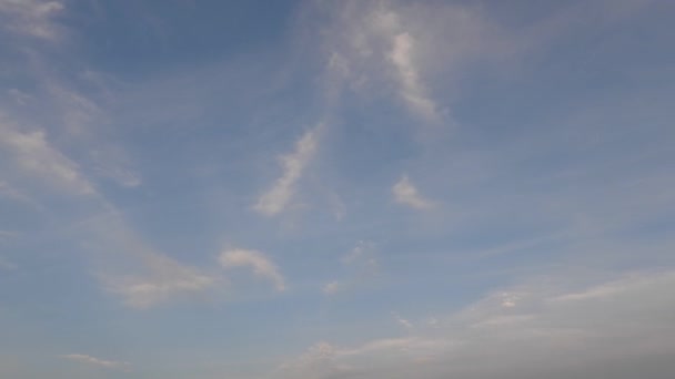 Облака Голубом Небе — стоковое видео