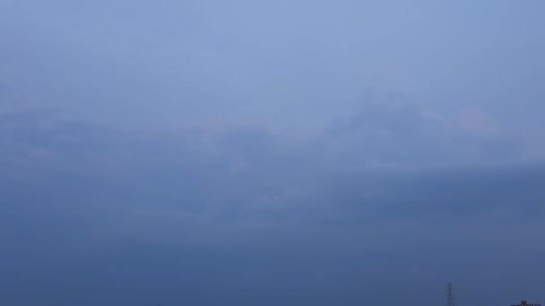 Hermoso Cielo Con Nubes Fondo Naturaleza — Vídeos de Stock