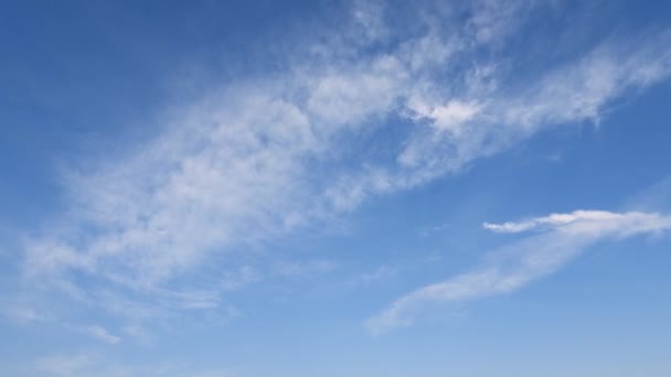 Blauer Himmel Mit Weißen Wolken Hintergrund — Stockvideo