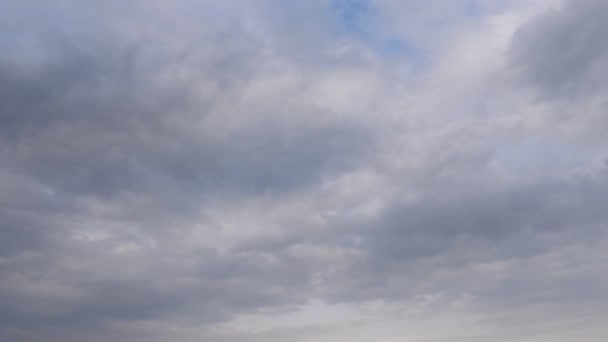 Mooie Blauwe Lucht Met Wolken — Stockvideo