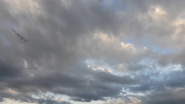 Mooie Lucht Met Wolken — Stockvideo