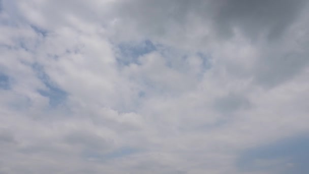 Blauwe Hemel Met Wolken Natuur Achtergrond — Stockvideo