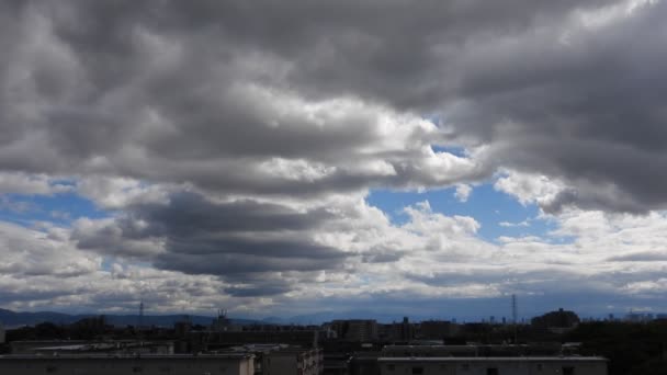 Frumos Cer Noros Peste Oraș — Videoclip de stoc