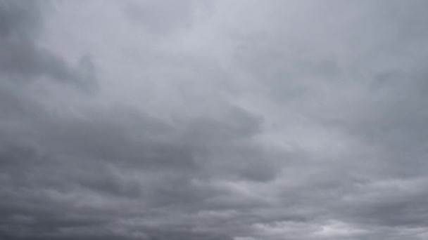 空の灰色の雲 — ストック動画