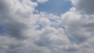 Mavi gökyüzü ve beyaz bulutlar