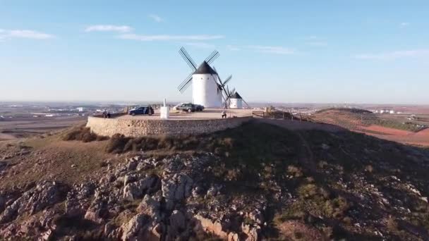 스페인의 Castile Mancha 지방의 Alcazar San Juan 근처의 — 비디오