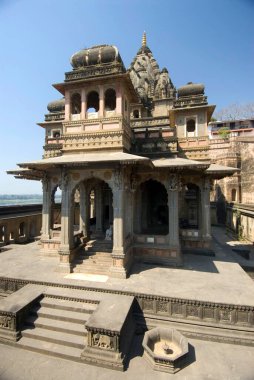 Maheshwar Tapınağı Rani Ahilyabai Holkar, Maheshwar, Madhya Pradesh, Hindistan