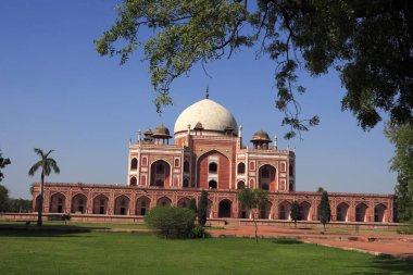 Humayunların mezarı 1570 yılında yapılmış, Delhi, Hindistan UNESCO Dünya Mirası Alanı