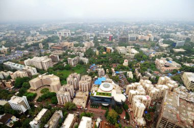 aerial view of sahar marol andheri, Bombay Mumbai, Maharashtra, India  clipart