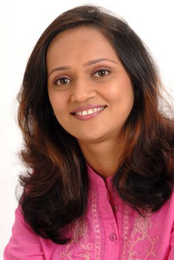 Gülen Güney Asyalı kadının yakın çekimleri, Bombay Mumbai, Maharashtra, Hindistan MR364