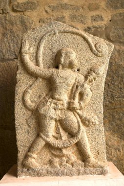 Hanuman, Hampi, Karnataka, Hindistan 'daki Fil Ahırı yakınlarındaki Quarters' ta.