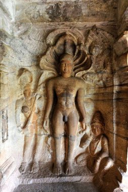 Jain Tirthankara Mağarası Badami Bagalkot Karnataka Hindistan Asya Ekim 2010 