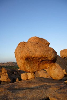 Malyavanta Tepesi, Hampi, Vijayanagara, UNESCO Dünya Mirası Alanı, Bellary, Karnataka, Hindistan