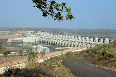 Omkareshwar Barajı, Madhya Pradesh, Hindistan 