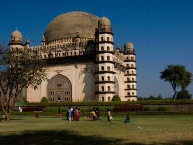 Bijapur 'daki Gol Gumbaz Karnataka Hindistan Asya' da