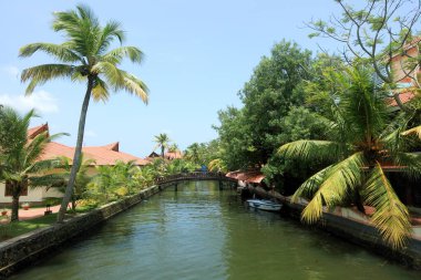 Punnamada Gölü, Alleppey, Alappuzha, Kerala, Hindistan 'da tatil beldesi