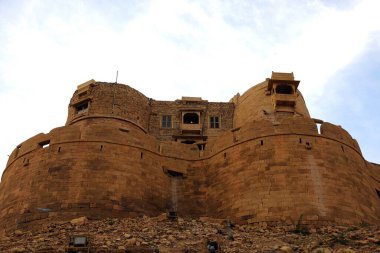 Jaisalmer kalesinden Jharoka, Rajasthan, Hindistan