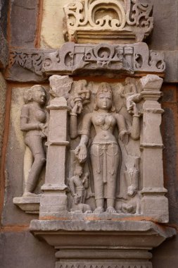 Maharani Nohala tarafından inşa edilen tapınak Kalchuri Kralı Yuvraj devinin karısı Damoh Jabalpur yolu, Nohata köyü, Byarama Bölgesi, Madhya Pradesh, Hindistan