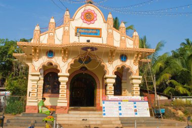 Shree Shanta Durga mandir adanmış tanrıça Parvati, Calangute, Goa, Hindistan
