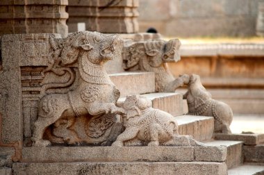 Hayati tapınağın girişi, Hampi, Karnataka, Hindistan
