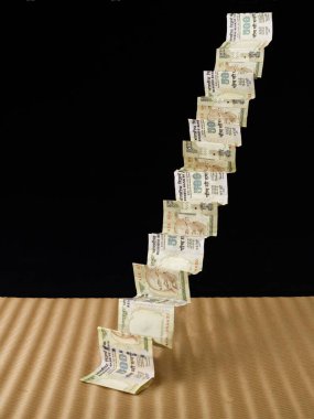 Hindistan banknotları, para ve finans kavramı 