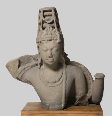 Vishnu 11. yüzyıl, Kalchuri dönemi Vaishnav tarikatı, Jabalpur bölgesinde, Madhya Pradesh, Hindistan 