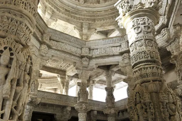 Adinath Jain Tapınağı Ranakpur Rajasthan Hindistan Asya Haziran 2010