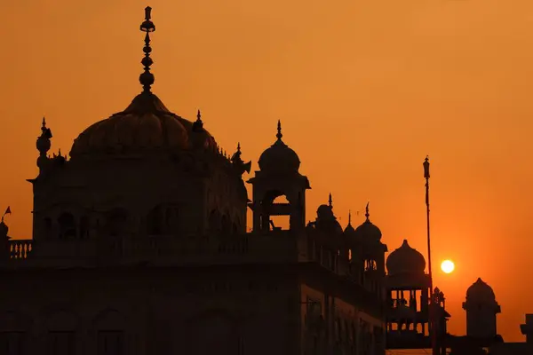 stock image Domes of Gurudwara Hazoor Sahib SachKhand at Nanded Maharashtra India 