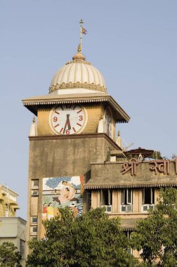Temple Swaminarayan Mandir saat kulesi, Dadar, Bombay Mumbai, Maharashtra, Hindistan