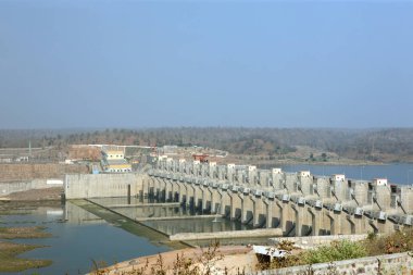 Omkareshwar Barajı, Madhya Pradesh, Hindistan 