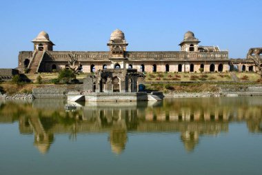 Jahaz Mahal, Mandu, Dhar Bölgesi, Madhya Pradesh, Hindistan 