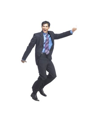 Güney Asyalı yönetici neşeyle zıplıyor