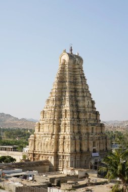 Virupaksha Temple , Hampi , UNESCO World Heritage site , Deccan plateau , Taluka Hospet , District Bellary , Karnataka , India clipart