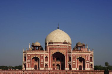 Humayunların mezarı 1570 'te inşa edildi, Delhi, Hindistan UNESCO Dünya Mirası Alanı