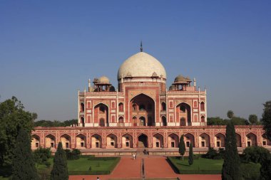 Humayunların mezarı 1570 'te inşa edildi, Delhi, Hindistan UNESCO Dünya Mirası Alanı