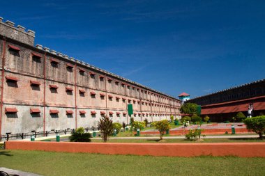 Hindistan 'daki Andaman Adaları' ndaki Hücresel Hapishane Liman Blair.