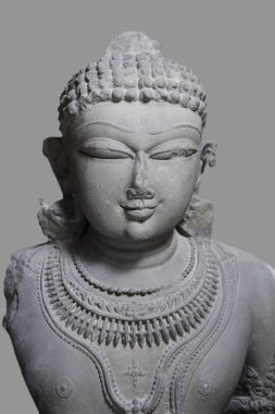 Close up Vishnu incarnated as Vaman 11th century AD Kalchuri period Vaishnav cult , found at district Jabalpur , Madhya Pradesh , India clipart