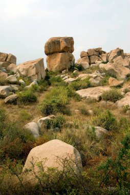 Boulders, Hampi, Karnataka, Hindistan 