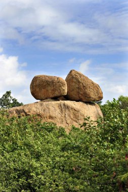 Hampi Karnataka Manzarası Hindistan Asya Ekim 2010