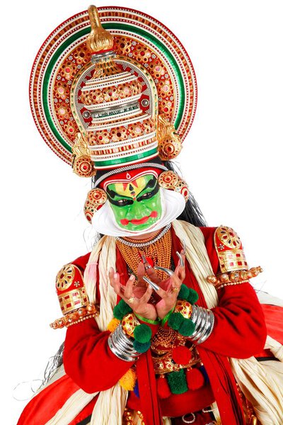 Южноиндийский танец катакали, Керала, Индия  