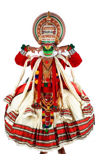 Южноиндийский танец катакали, Керала, Индия 