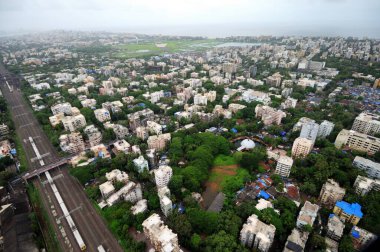 Bombay Bombay, Maharashtra, Hindistan hava manzaralı. 