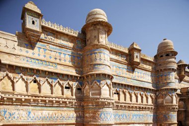 Mimarlık mirası Gwalior Kalesi, Madhya Pradesh, Hindistan