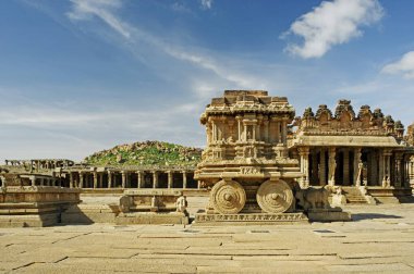 Shri Vijaya Vitthala Tapınağı, 15. yüzyıl, Hampi, Vijayanagar, Dist Bellary, Karnataka, Hindistan UNESCO Dünya Mirası